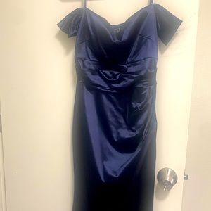 Silk Blue Long Dress